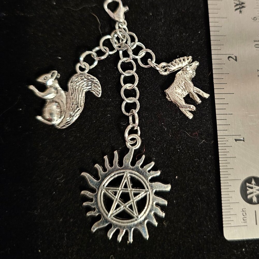 Bag Clip Handmade Supernatural Winchester Charm - Picture 2 of 2